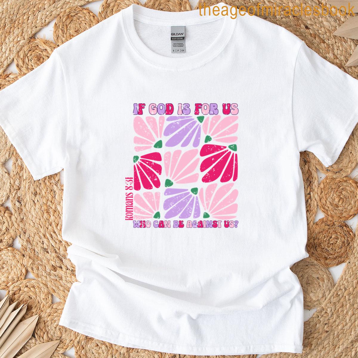 Romans 811 Bible Verse Retro Christian Boho Flowers Classic T-shirt