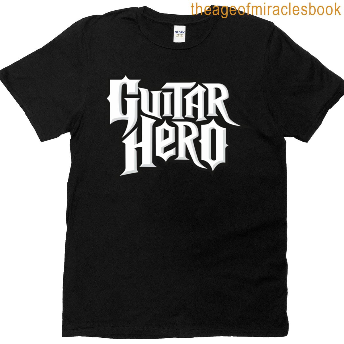 Guitar Hero Video Game Franchise – Retro Video Game Logo T-shirt