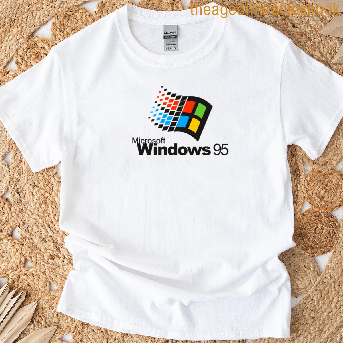 Retro Vintage Nostalgic 90s 80s Windows 95 Logo T-shirt