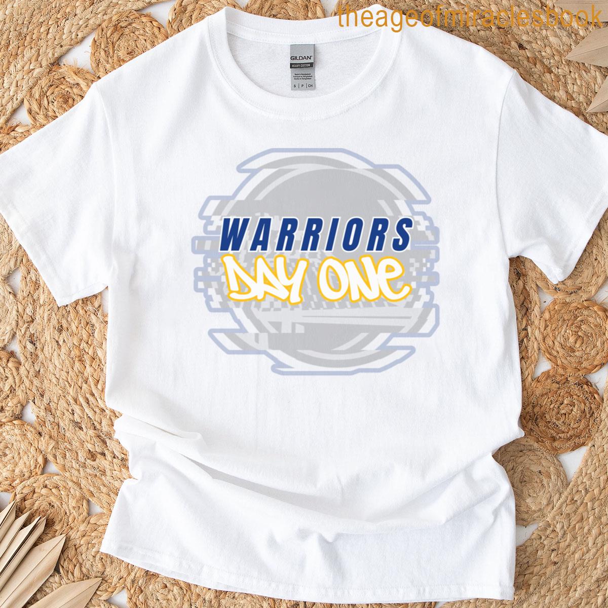 Golden State Warriors Day One Glitch Logo Fanwagon Exclusive T-shirt
