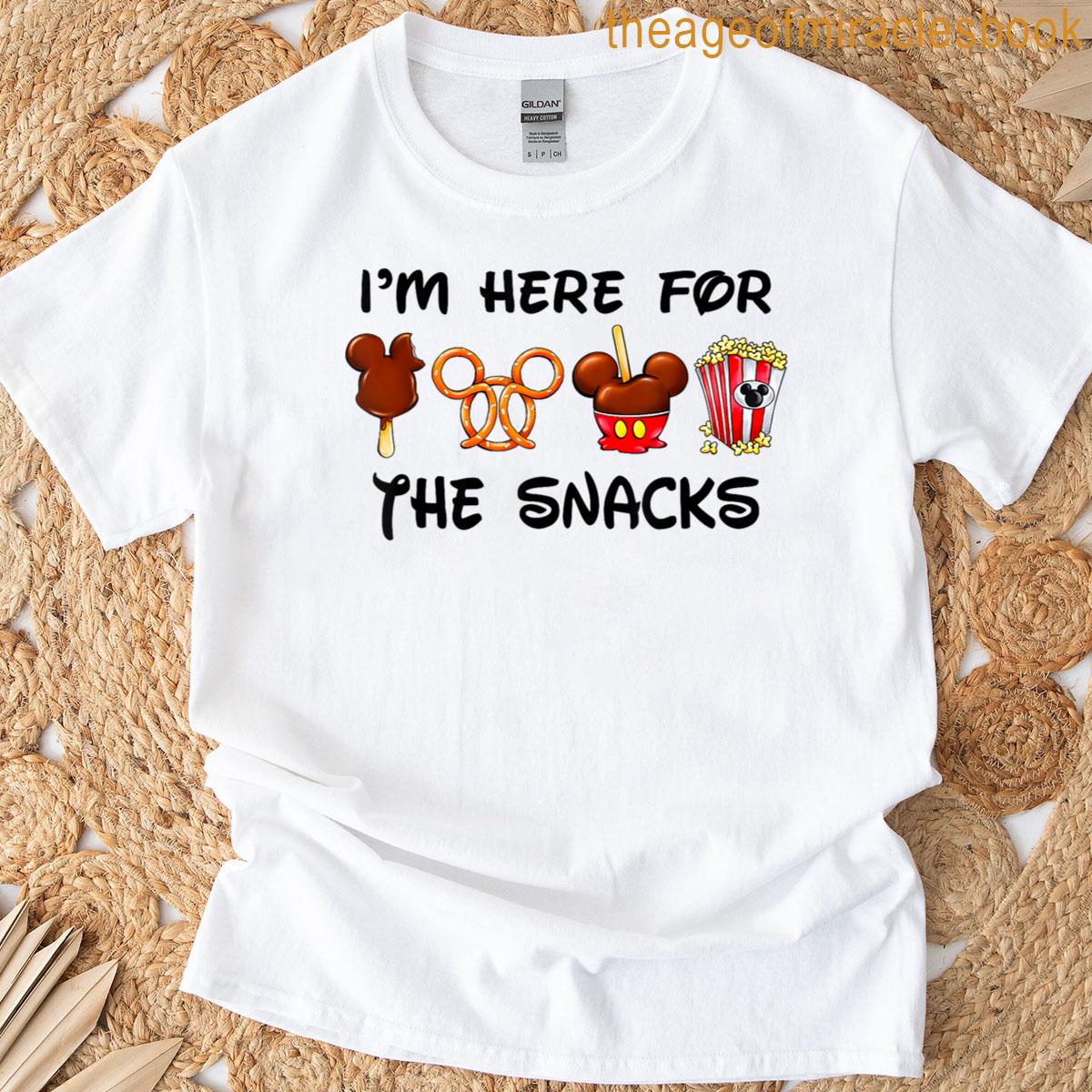 Im Here For The Snacks Family Vacation Snackgoals T-shirt
