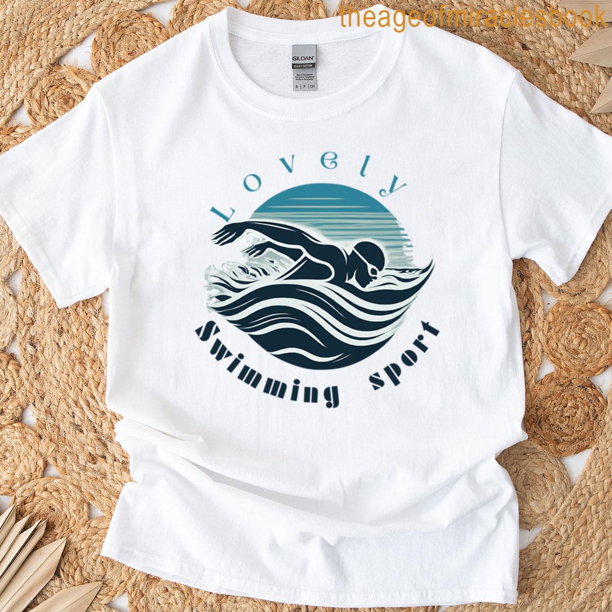 Lovely Swimming Sport Oversized T-shirt