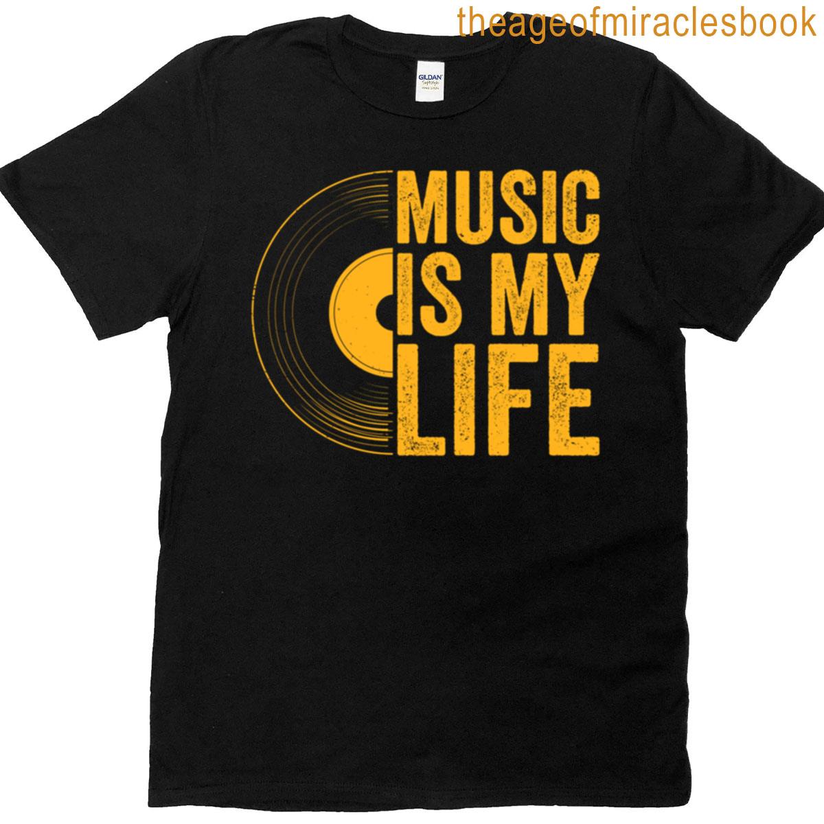 Music Is My Life Vintage Musician Music Lover T-shirt