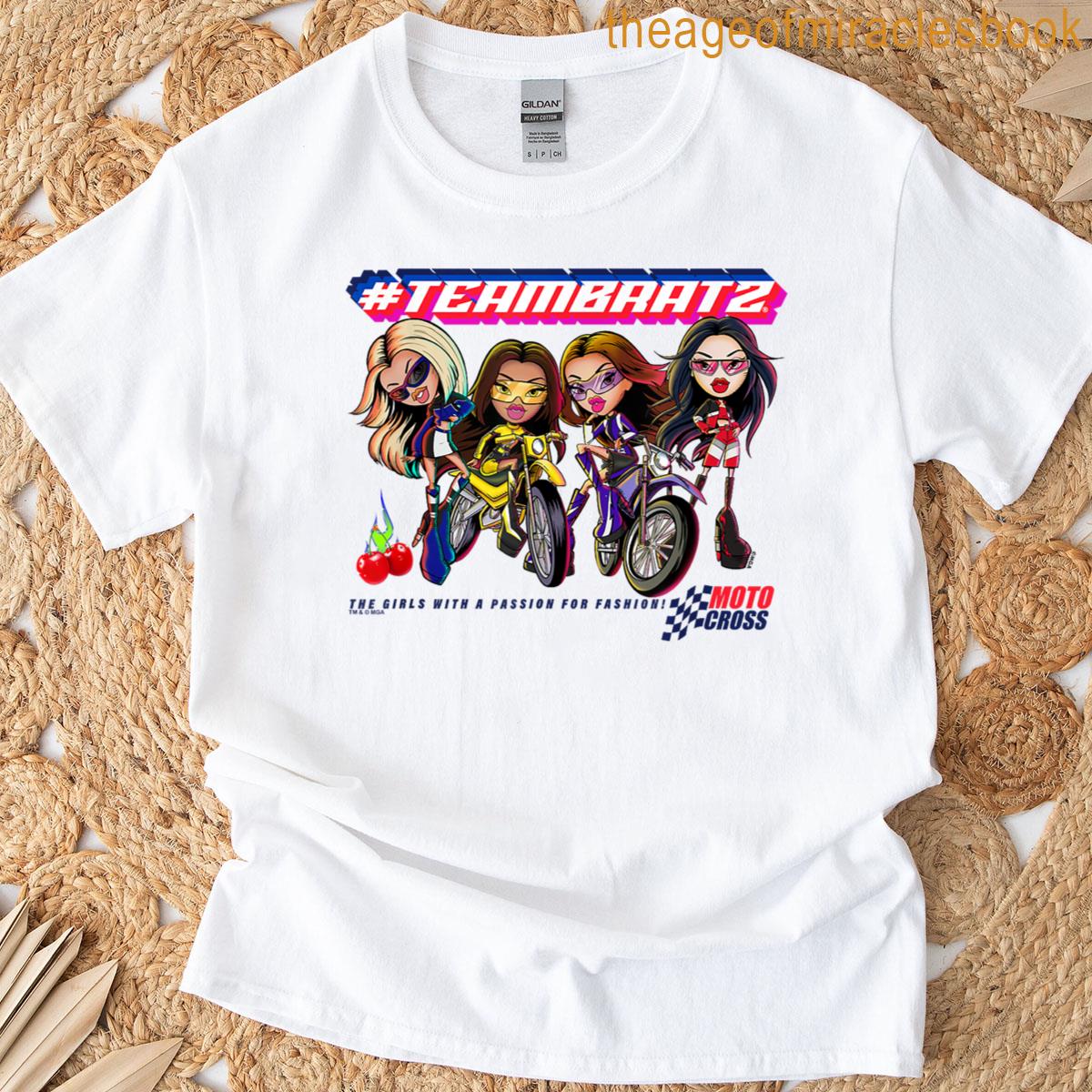 Bratz Teambratz Motocross Biker Girls Group Shot T-shirt