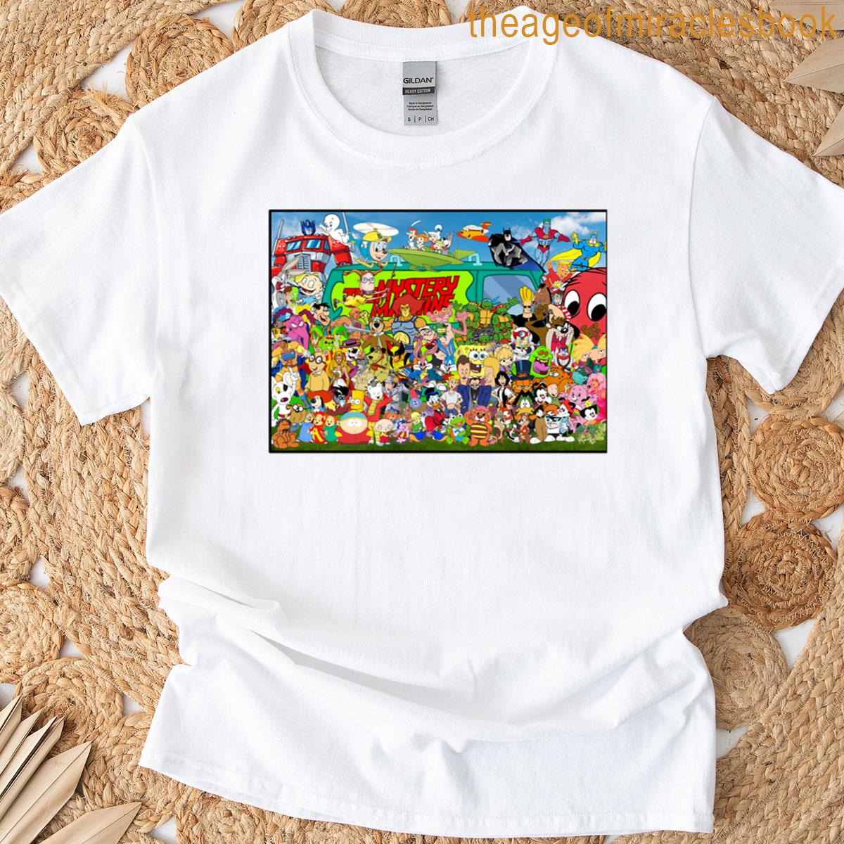 Cartoon Chaos A Blast From Every Era T-shirt