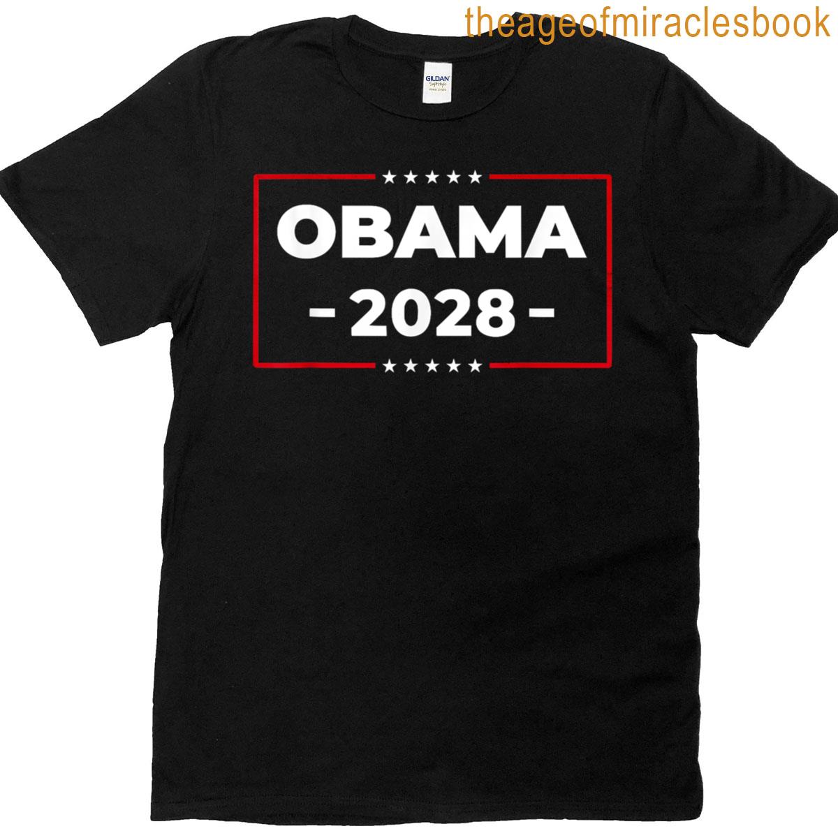 Obama Retro Patriotic 2028 Political Protest Rally T-shirt