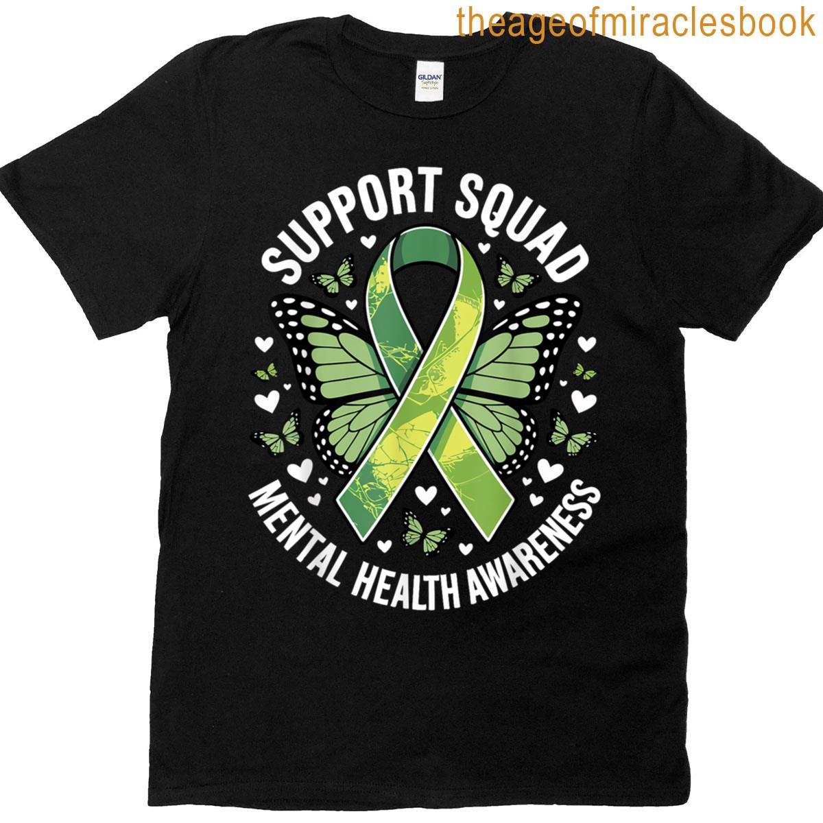 Support Squad Mental Health Awareness Men Women Kids Team T-shirt