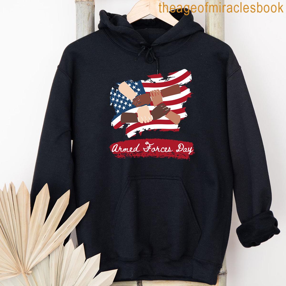 Alternative view of Armed Forces Day Military May 19th Memorial Day Save Democracy T-shirt