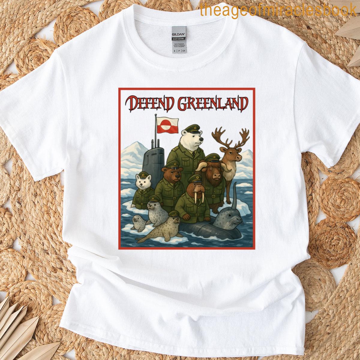 Defend Greenland Transparent Bkrnd T-shirt