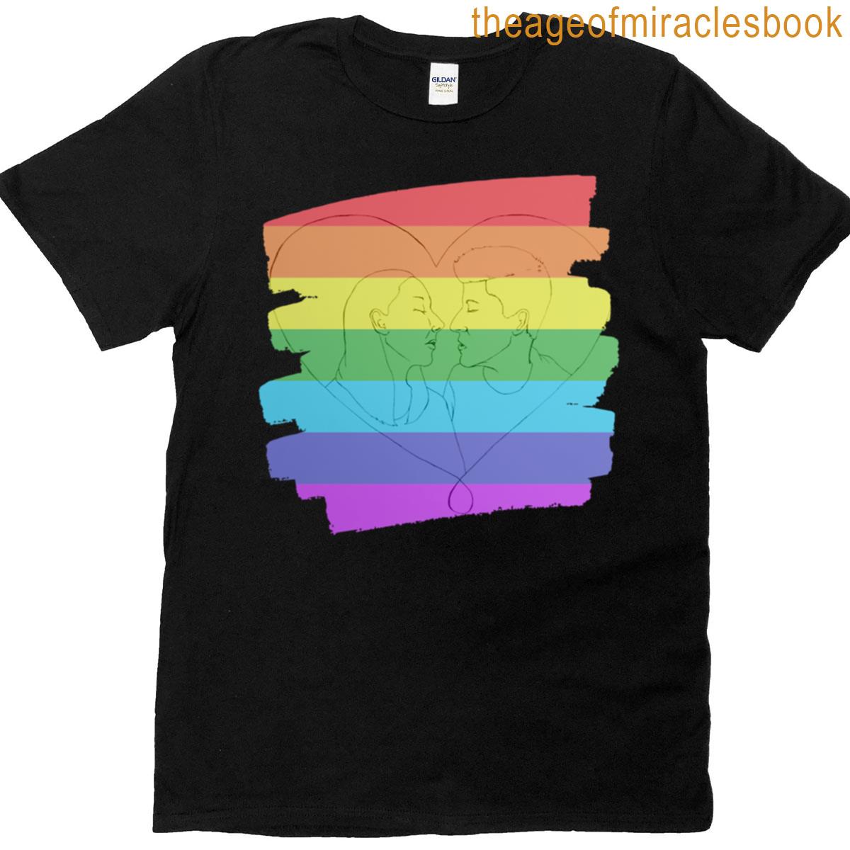 A Kiss Rainbow Pride Flag T-shirt