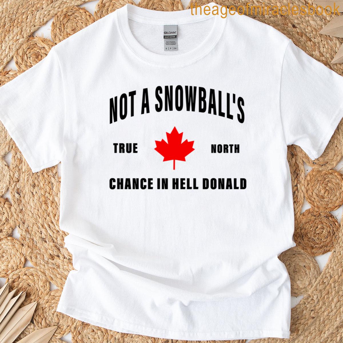 Canada Is Not For Sale Not A Snowballs Chance In Hell Canada Is Not For Sale T-shirt