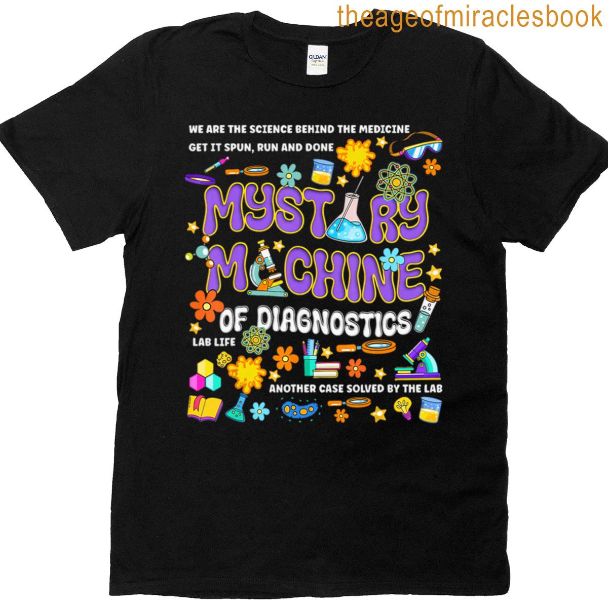 Machine Of Diagnostics Lab Week 2025 Med Lab Tech Retro T-shirt