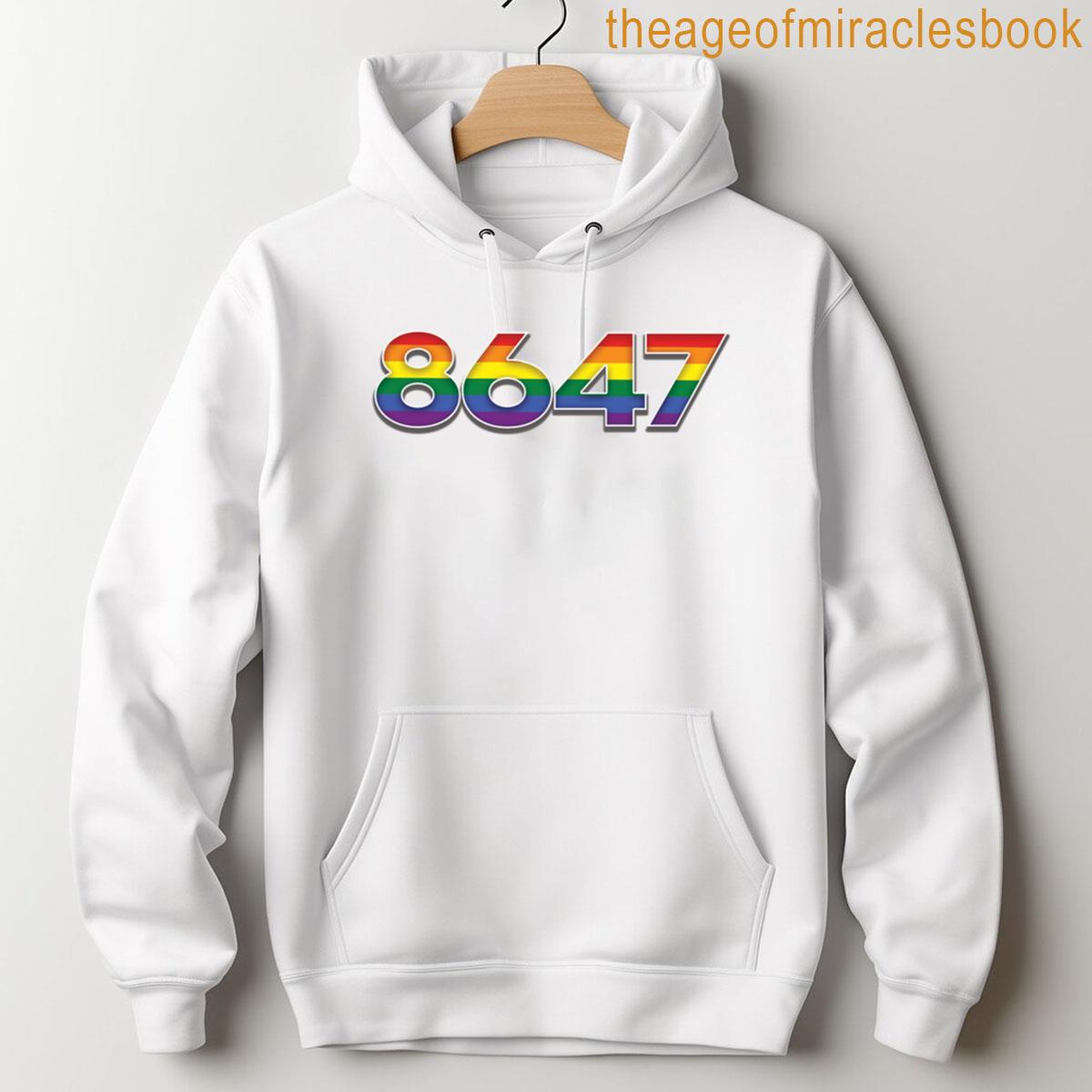 Alternative view of 8647 Pride Flag Graphic T-shirt