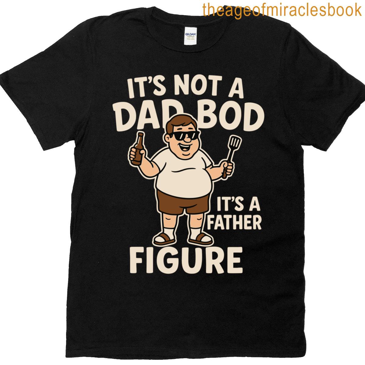 Cartoon Dad Bod Father Figure Humor T-shirt