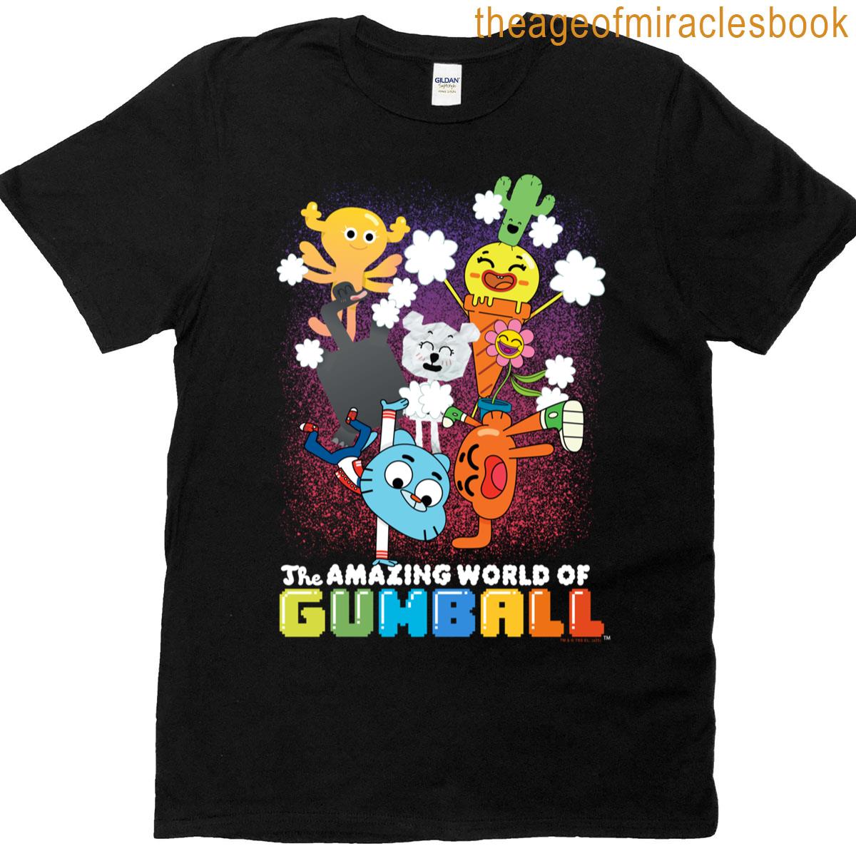 Colorful Characters Cartoon T-shirt
