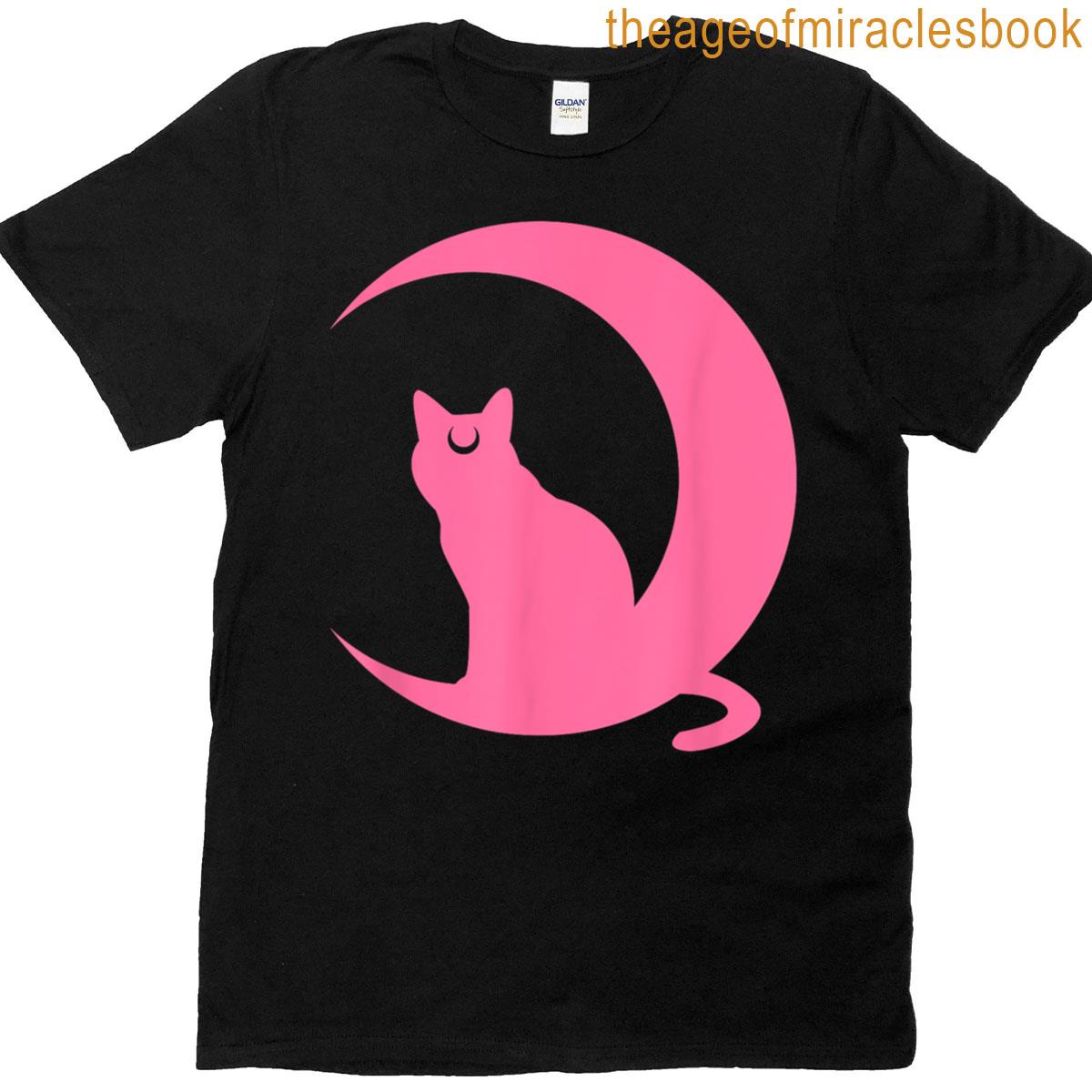 Crescent Moon Planet Sailor Astronomy Mom Anime Cat Lover T-shirt