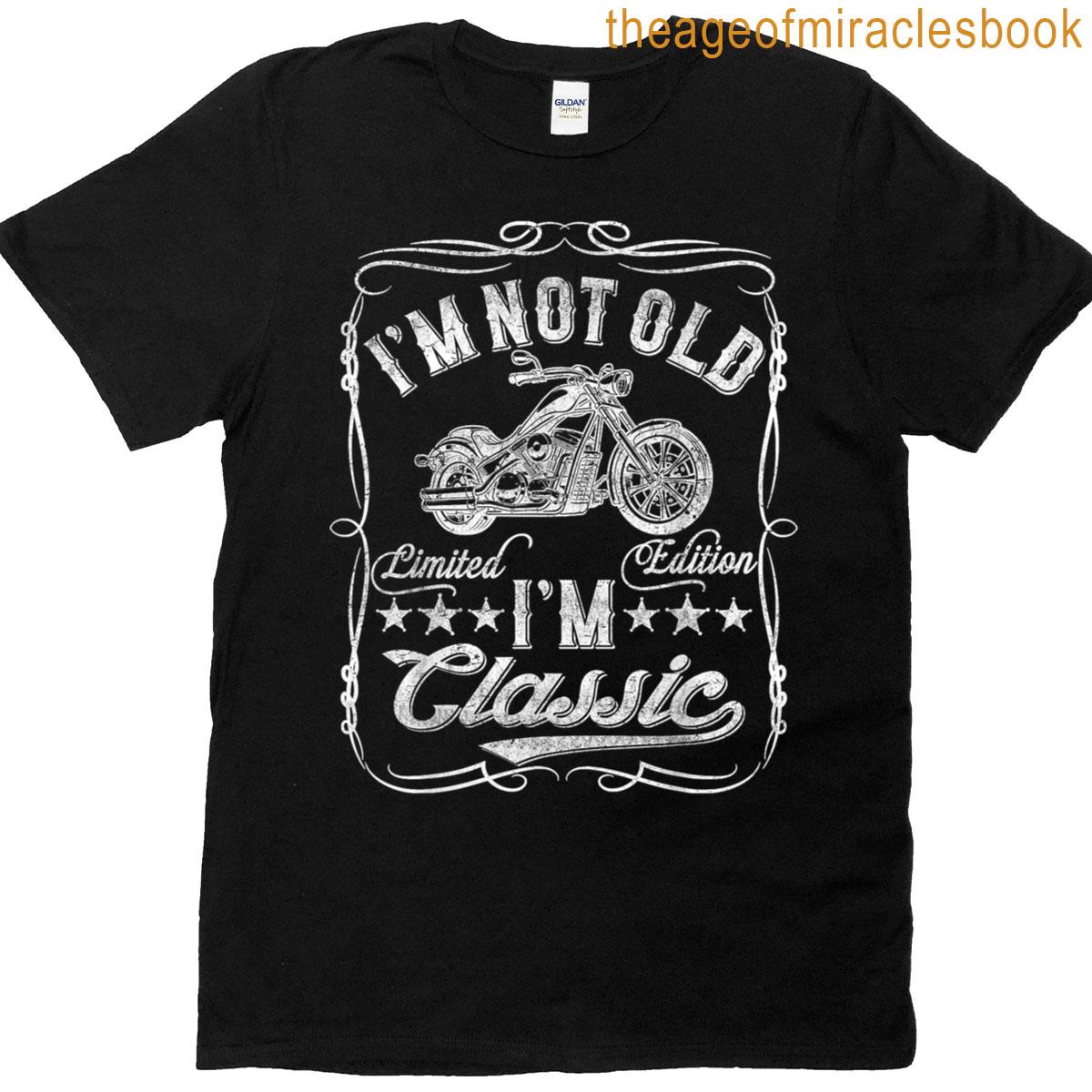 Im Not Old Im Funny Motorcycle Vintage Mens Biker T-shirt