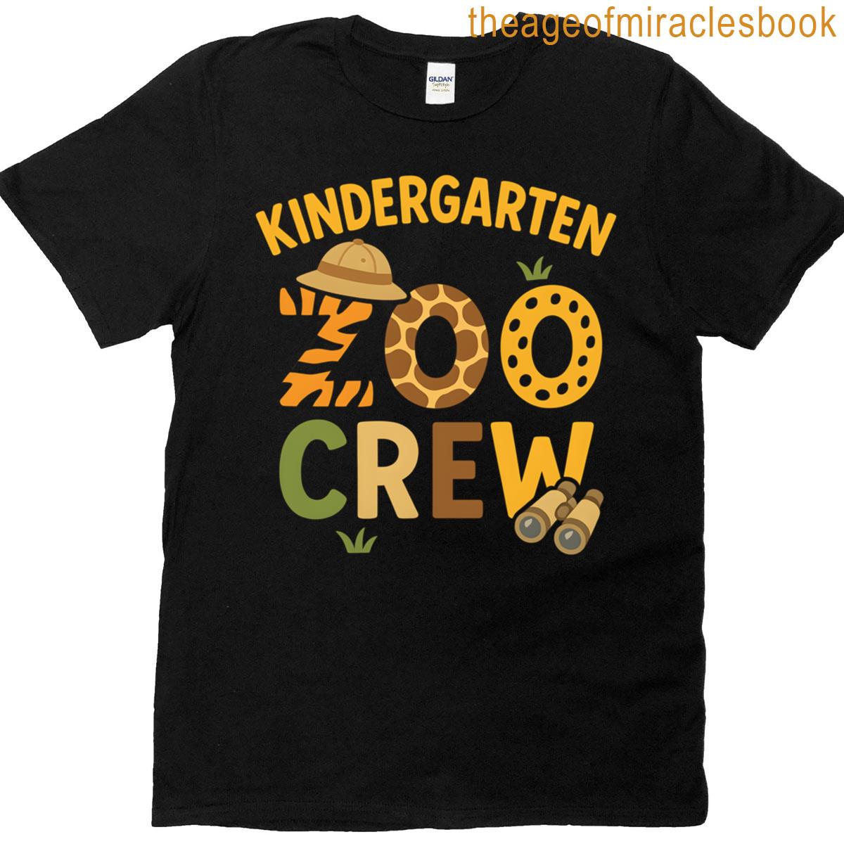 Kindergarten Zoo Crew Cute Cartoon Back To School T-shirt