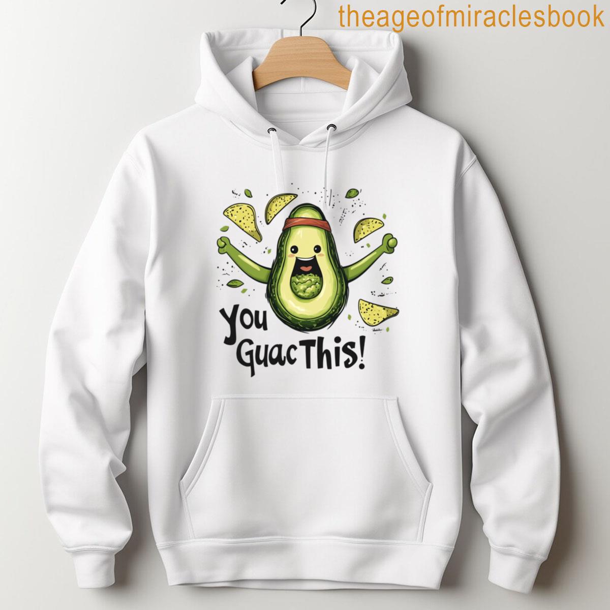 Alternative view of You Guac This Funky Cartoon Avocado Workout Humor T-shirt
