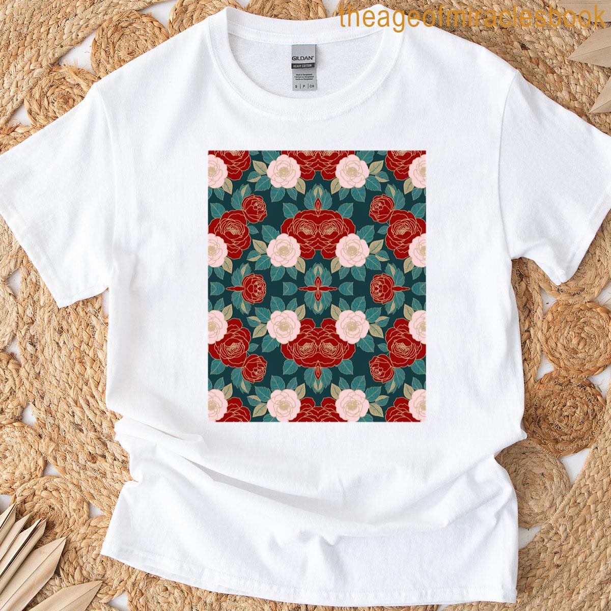 CRIMSON ROSE ZIP SHIRT