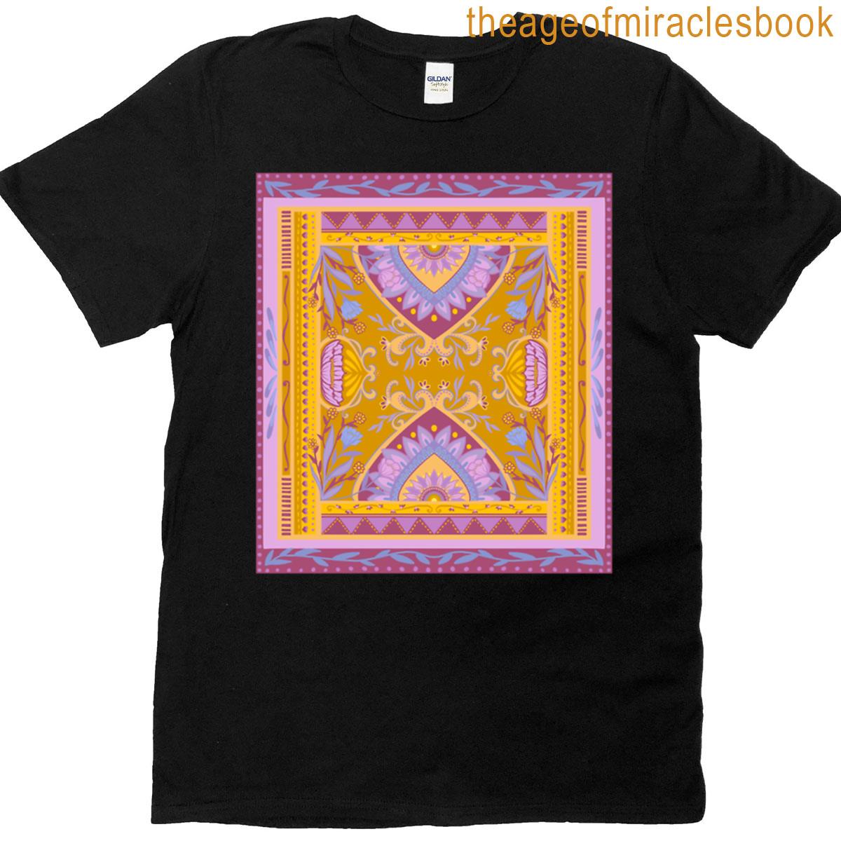 70s Inspired Tapestry Oversized T-shirt
