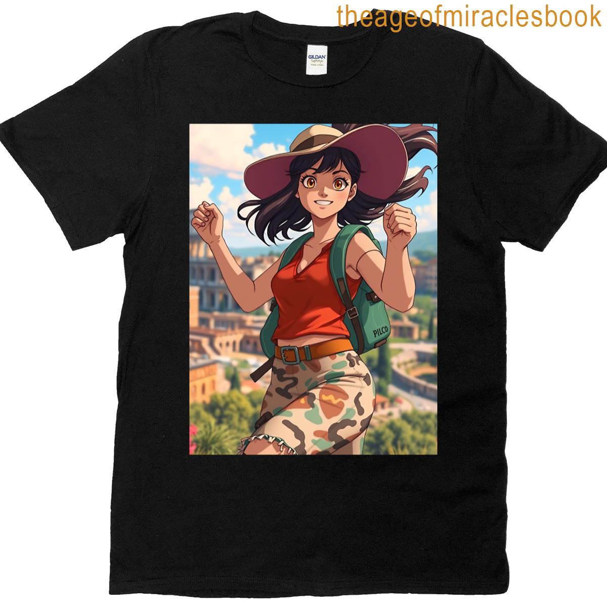 Girl From Traveling And Hiking In Rome T-shirt