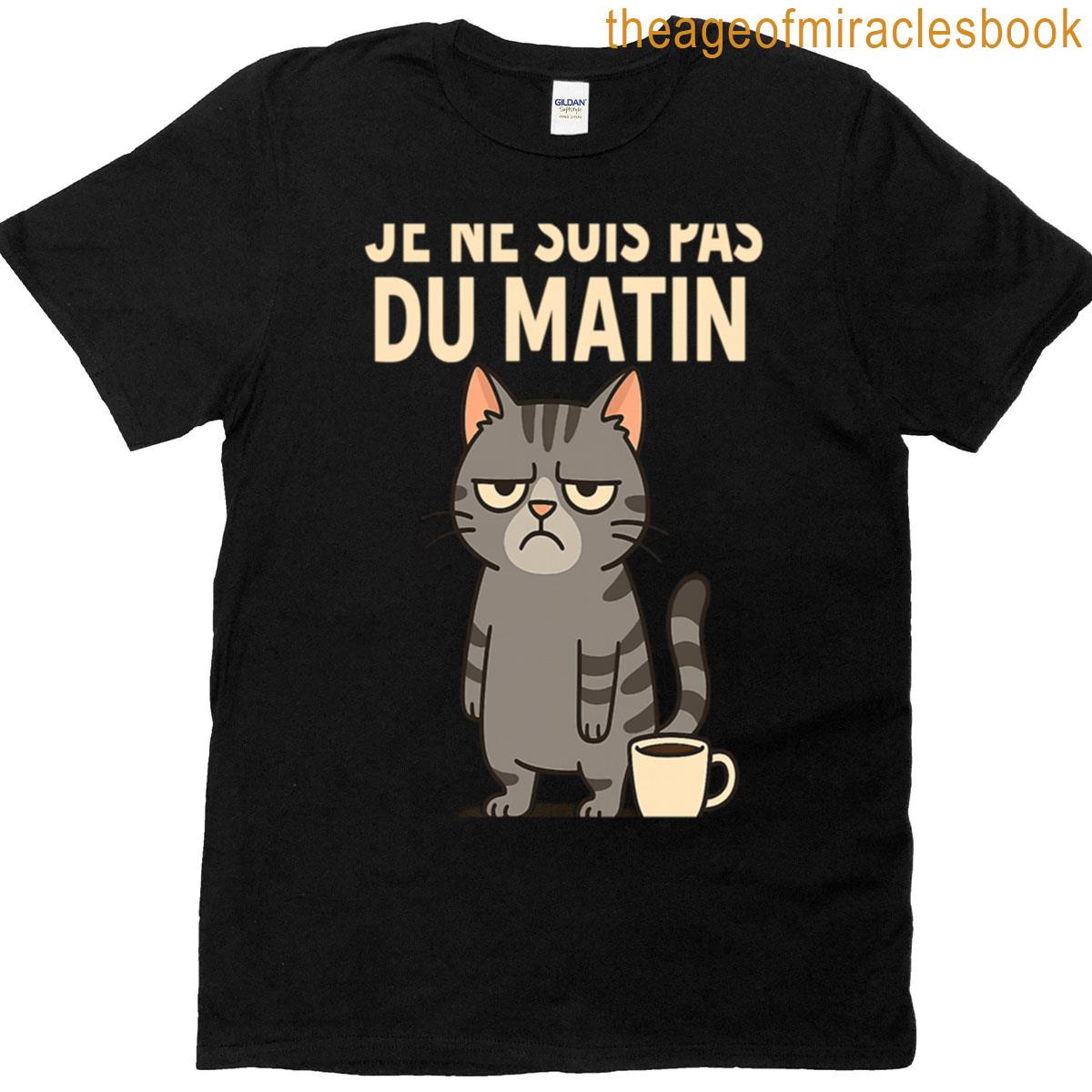 Im Not A Morning Person Grumpy Cat Obligatory Coffee T-shirt