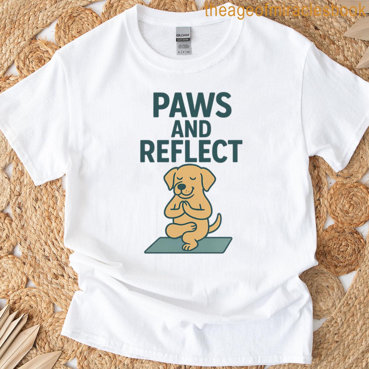 Paws And Reflect – Meditating Yoga Dog Design T-shirt