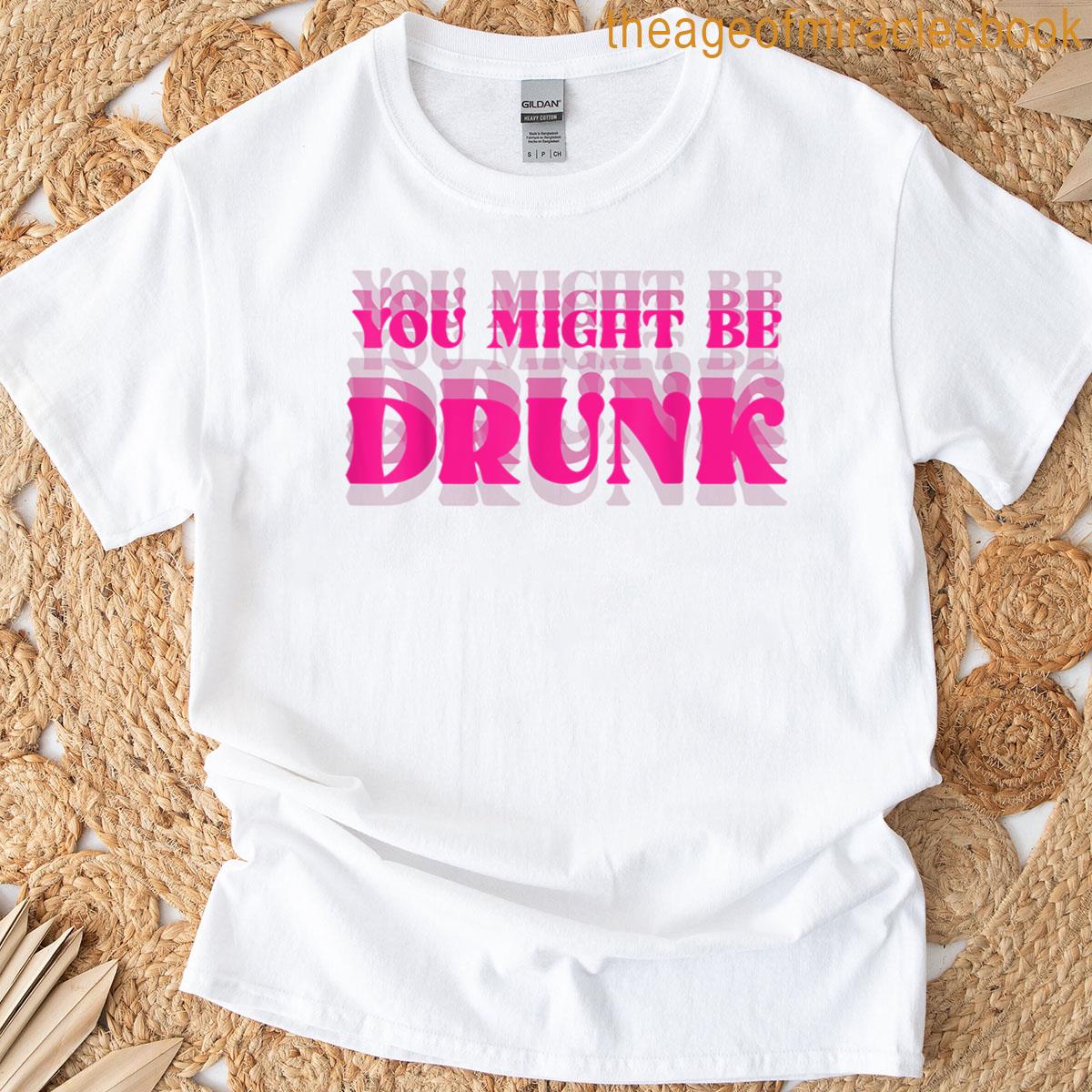 T-shirt en coton Regular Fit avec imprimé You Might Be Drunk