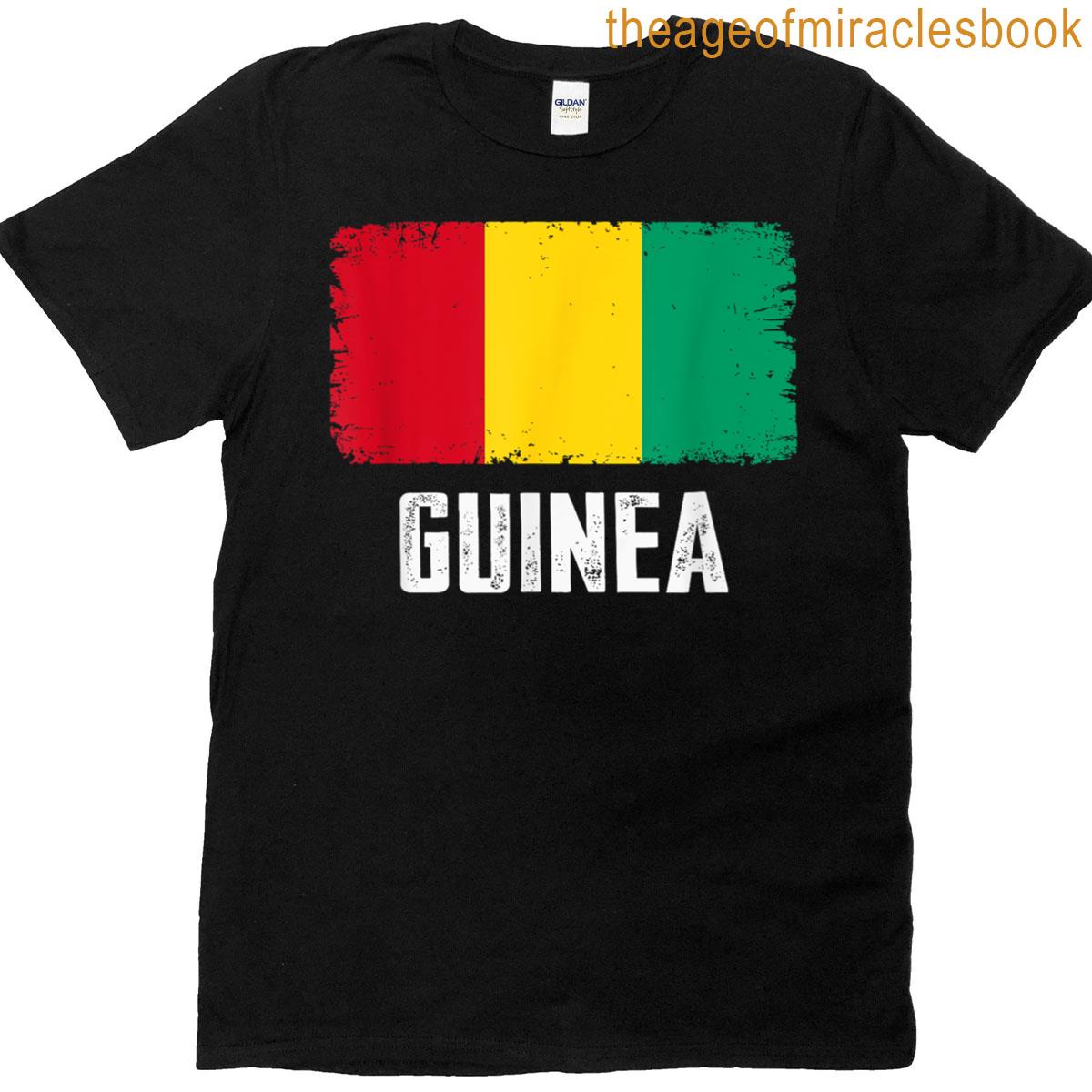 Guinea Tee Men Women Guinean National Day Guinea Flag T-shirt
