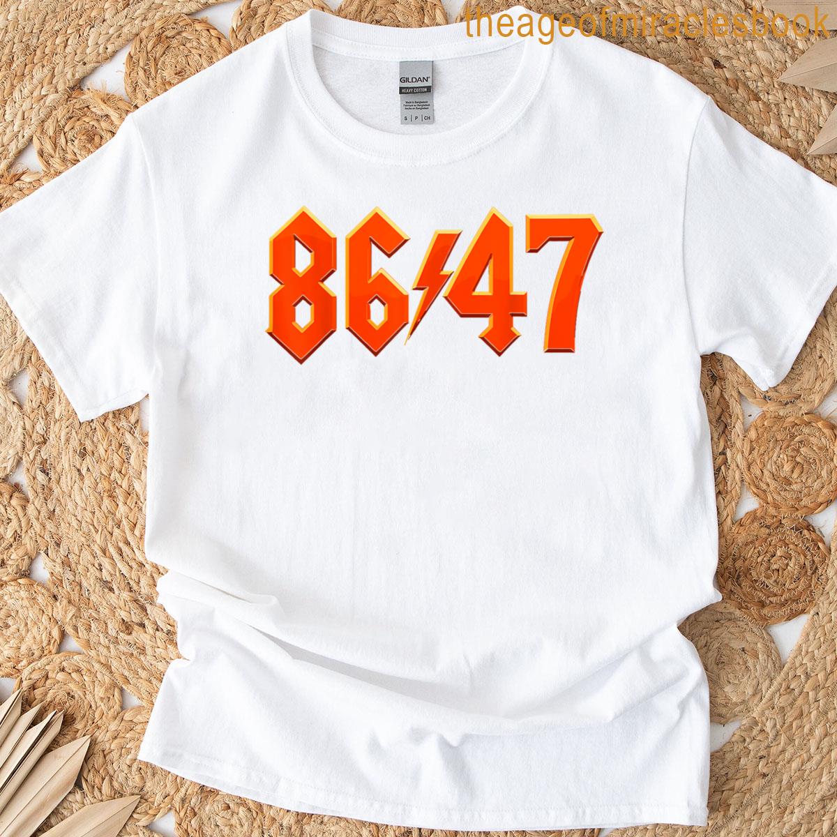 Rock 8647 Sarcastic Retro Vintage 80s Style 86 47 T-shirt