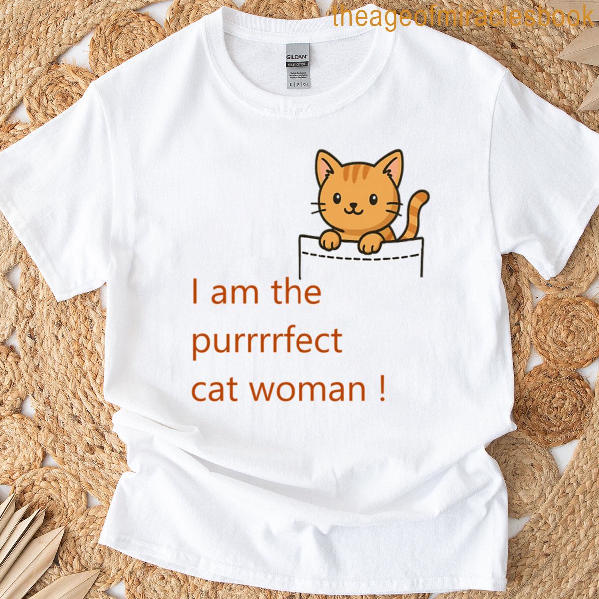 Cute Cartoon Cat Peeking Over Fence With Fun Text Oversized T-shirt