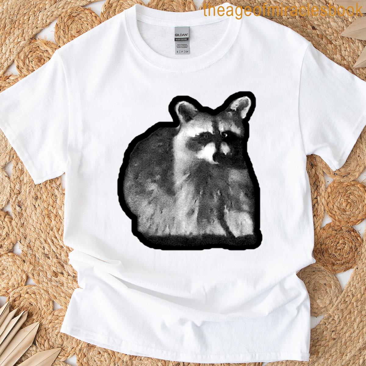 Zine Style Racoon T-shirt