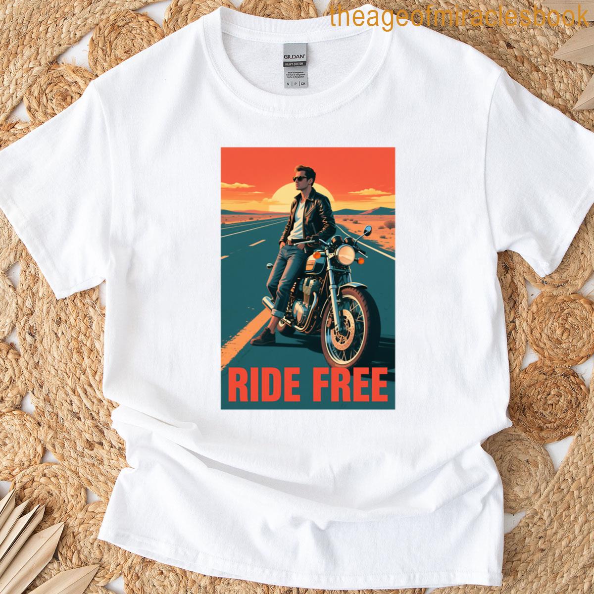 50s Retro Biker Art In Hope Style T-shirt