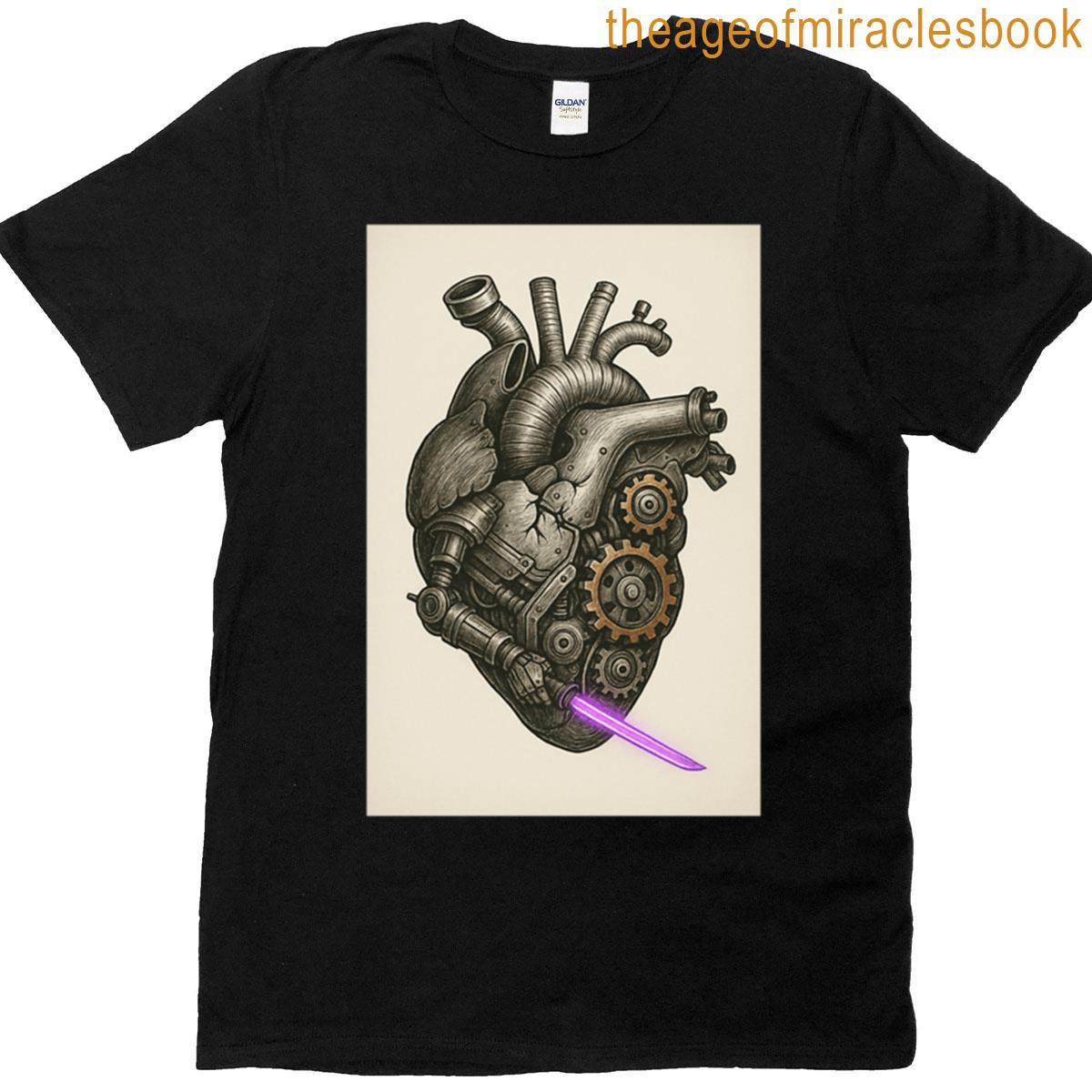 Steampunk Gears Of The Heart Oversized T-shirt