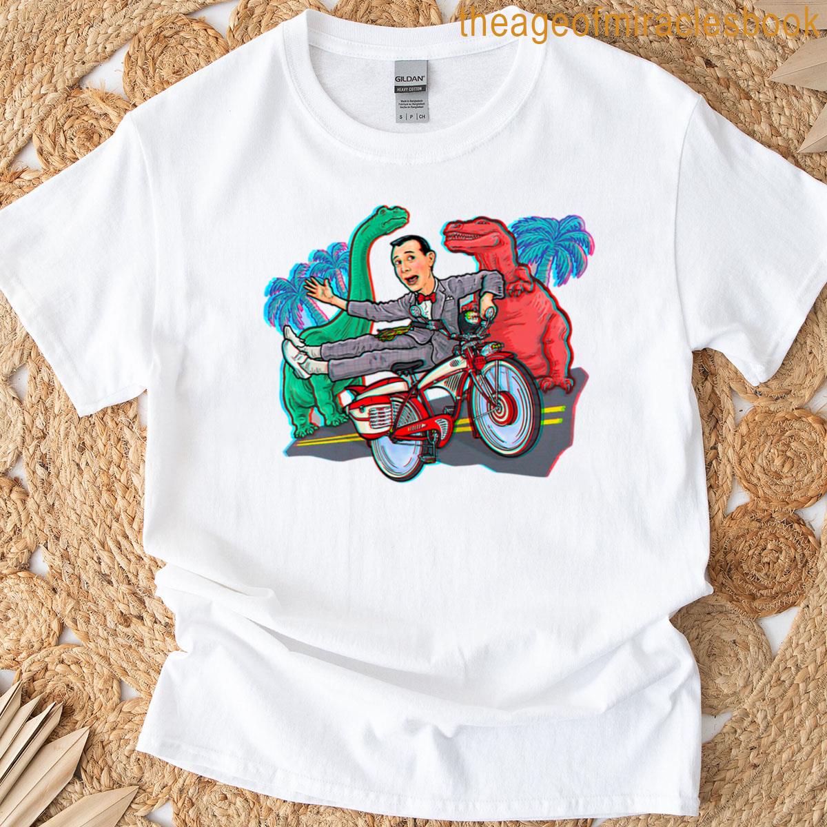 Pee Wees Big Bike And Dinosaurs T-shirt