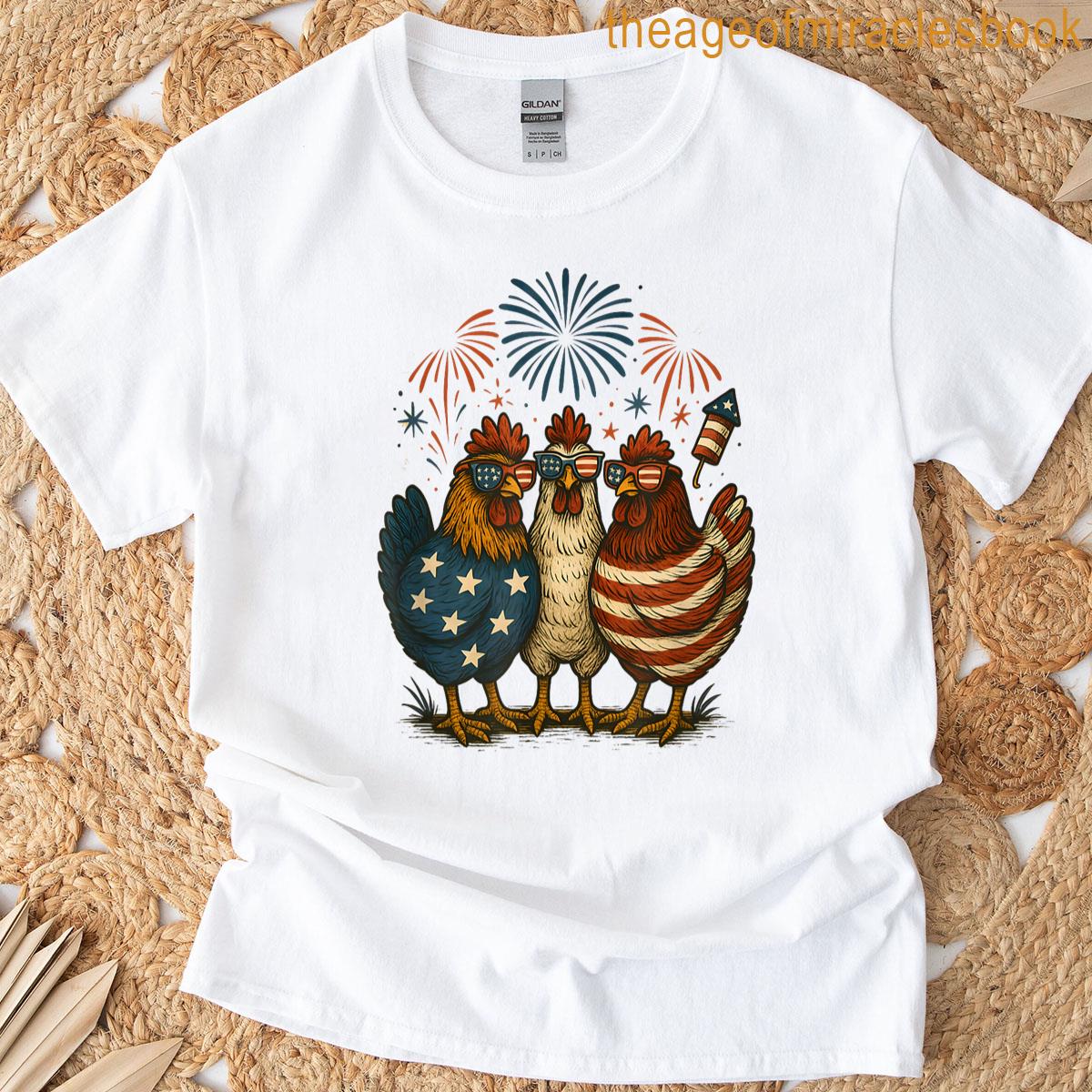 Us Flag 4th Of July Of The Usa Hotdog Funny Fourth Of July T-shirt