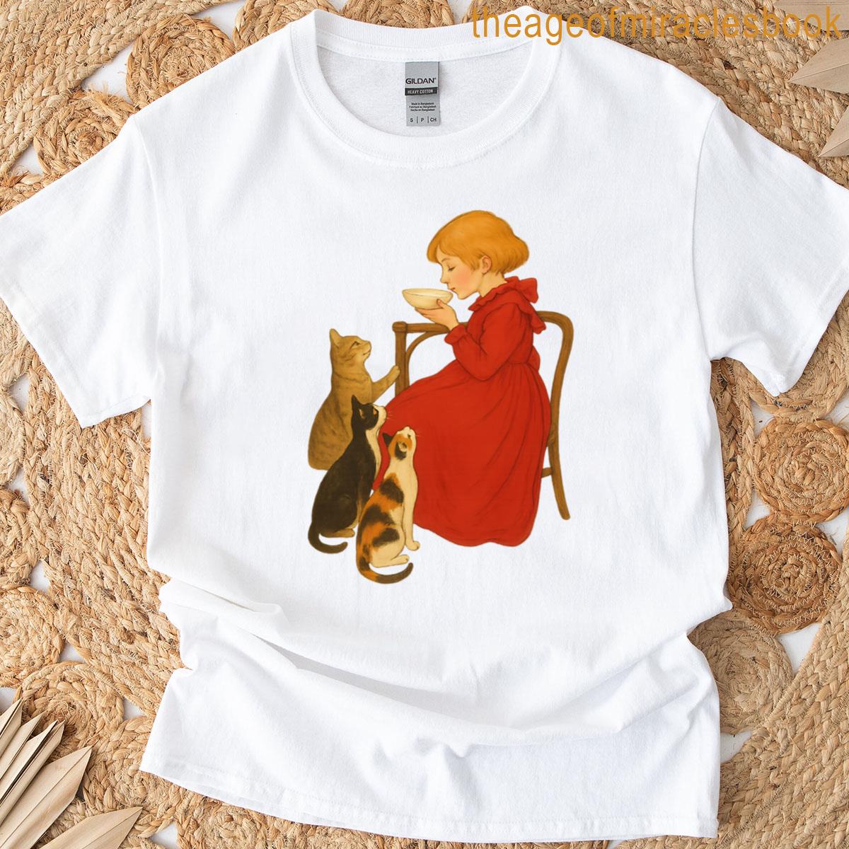 3 Cats Girl Oversized T-shirt
