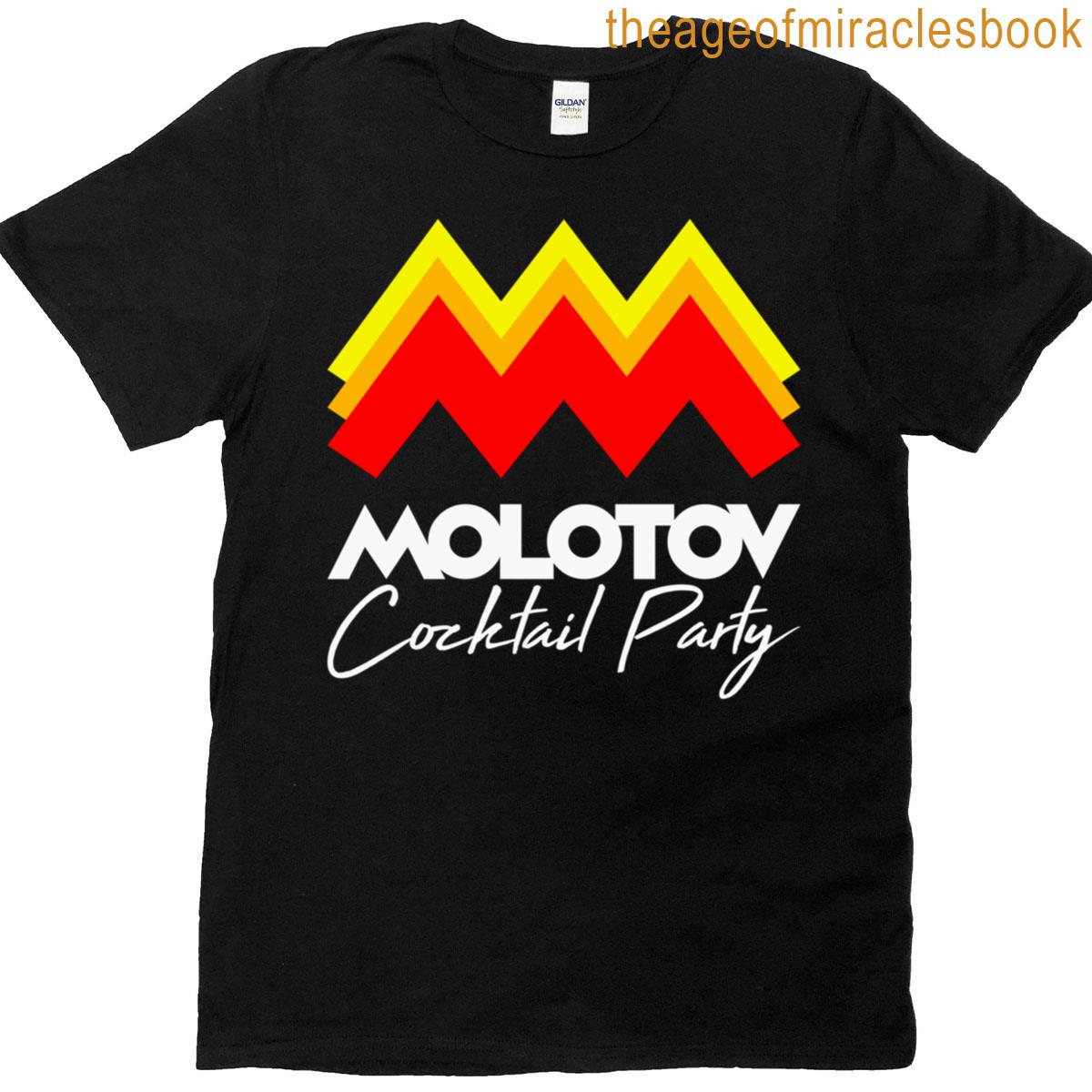 Molotov Cocktail Party Logo White Text T-shirt
