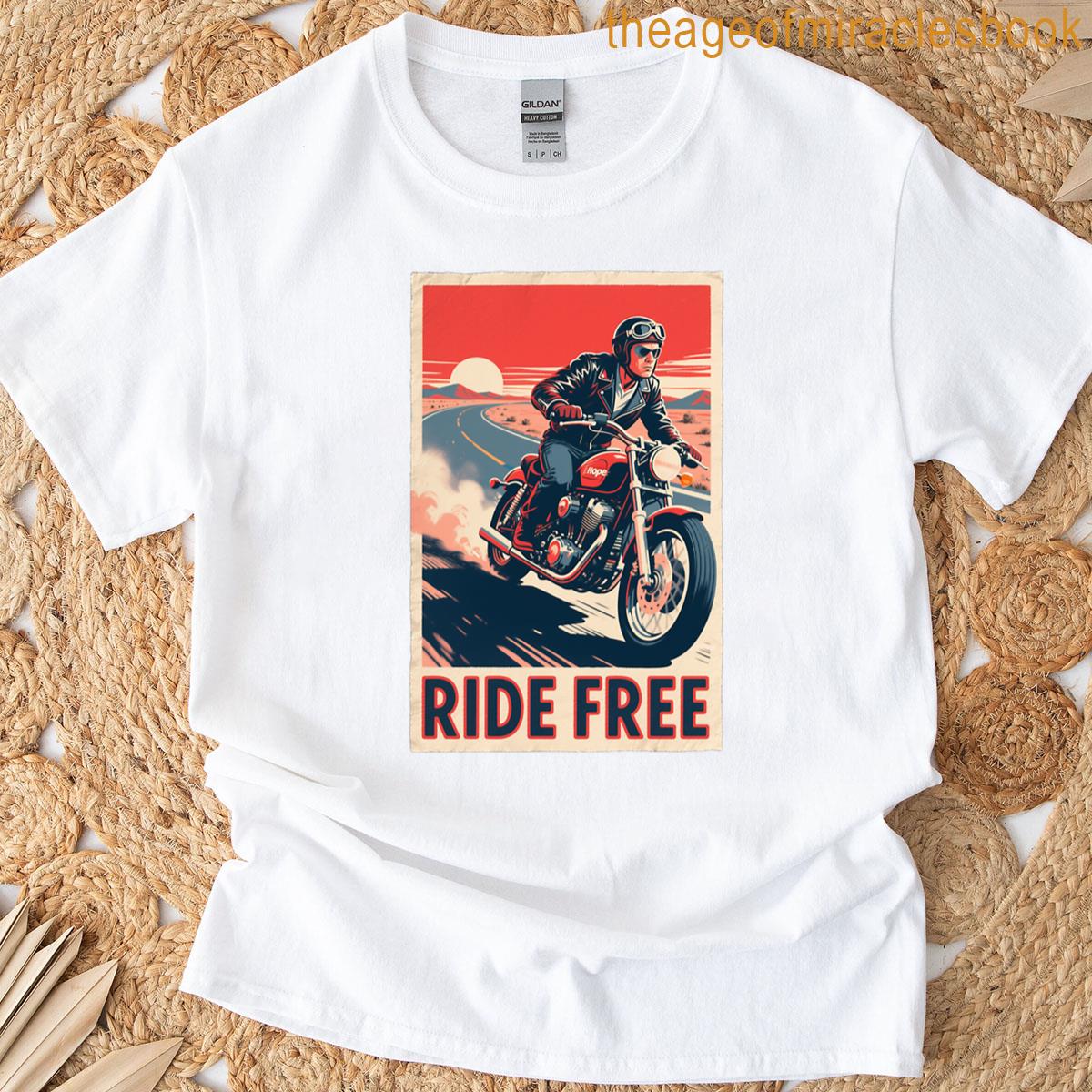 80s Vintage Motorcycle Hope Style Art T-shirt