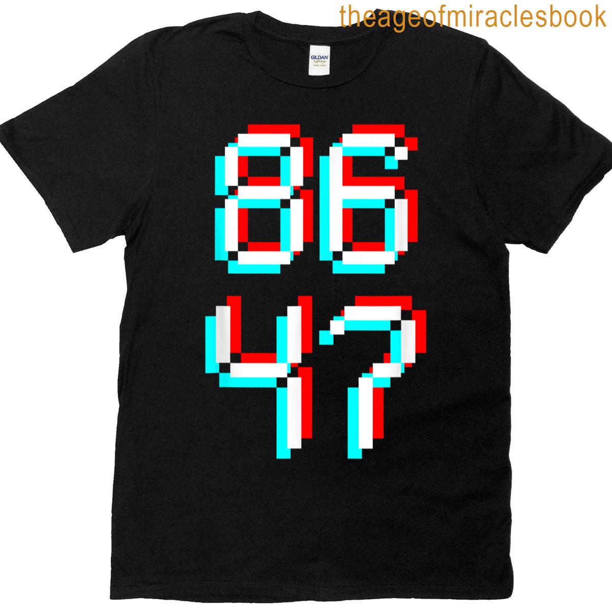 Anti Trump 8647 86 47 Impeach 47 Anti-trump President Retro T-shirt