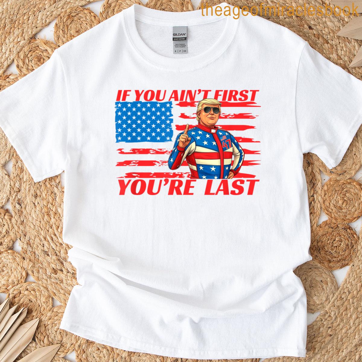 Trump Race Make Racing Great Again Mens Womens T-shirt