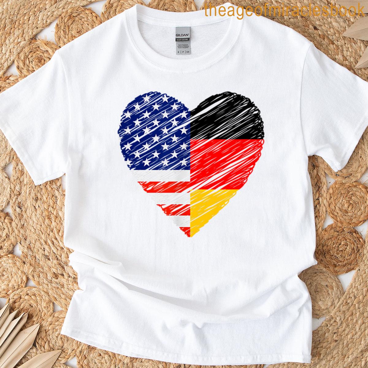America Germany Flag American German T-shirt