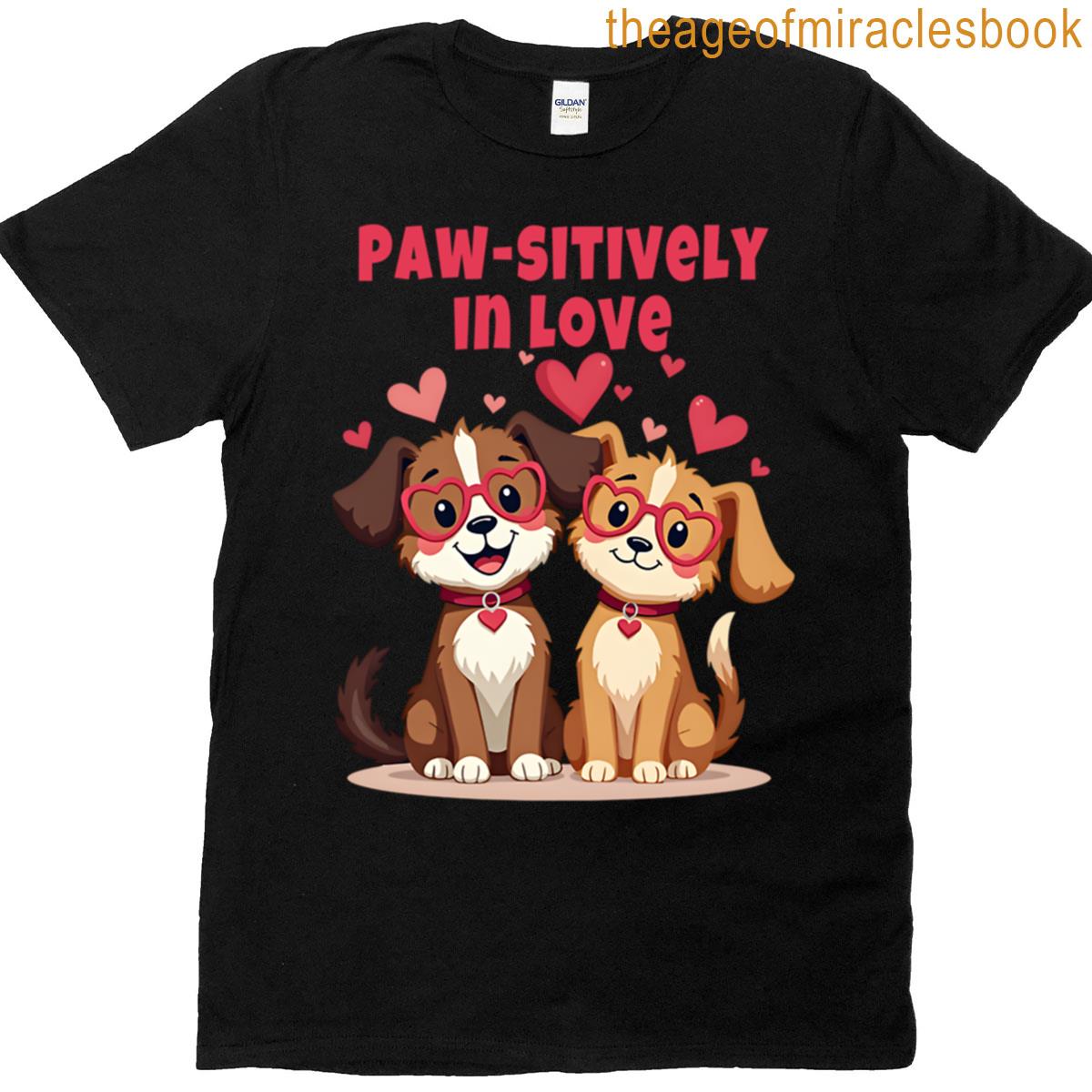 Paw-sitively In Love Positively In Love T-shirt