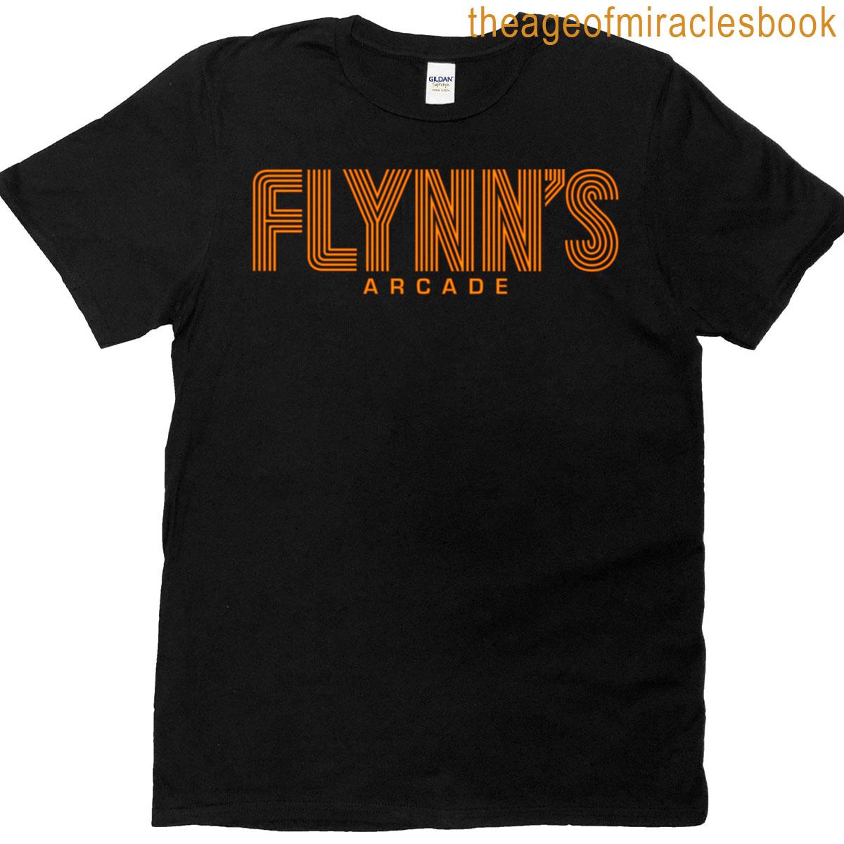 FLYNN'S ARCADE LOGO Tron T-shirt FABRIQUÉ AUX ÉTATS-UNIS EUR 22,27