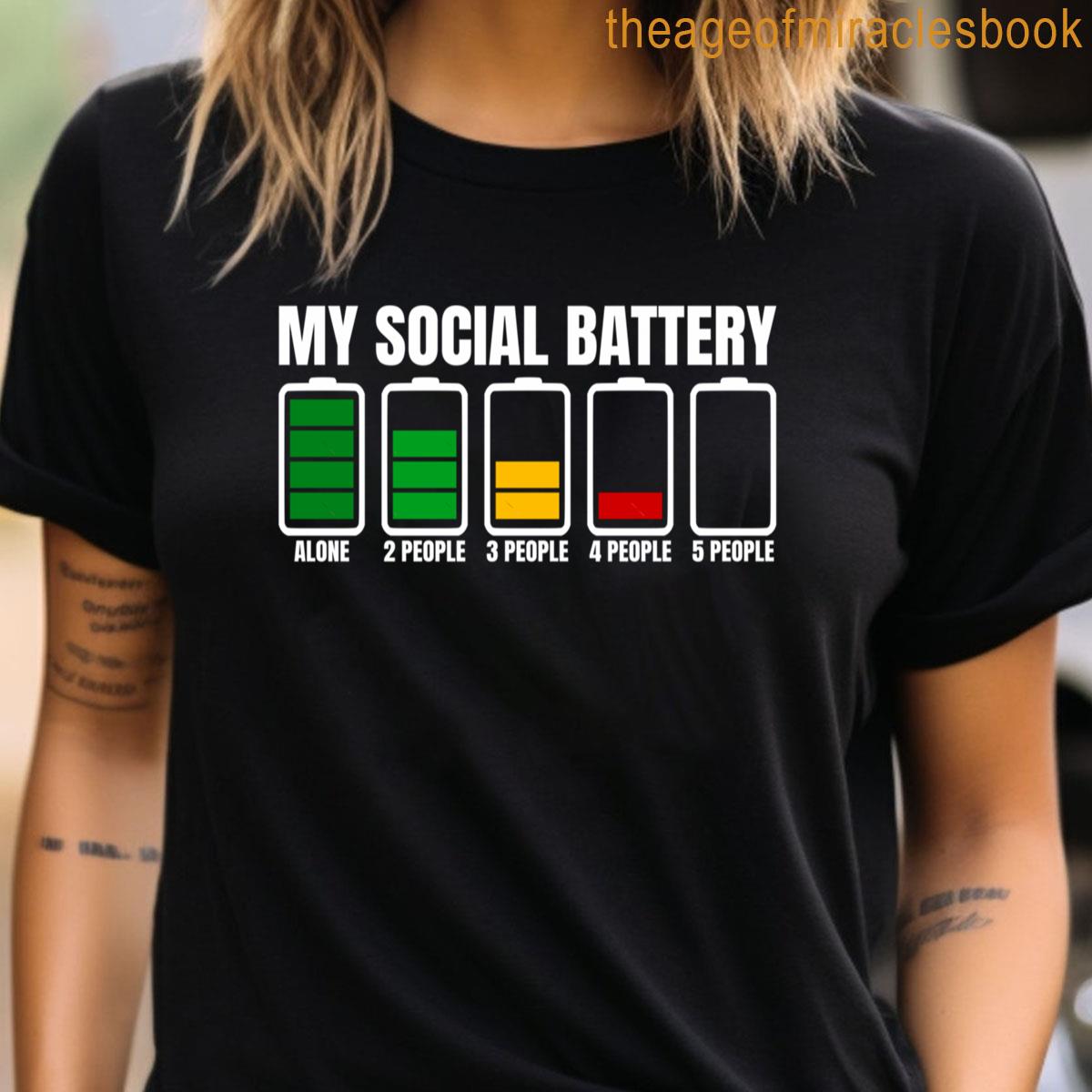 My Social Battery Oversized T-Shirt main image 0