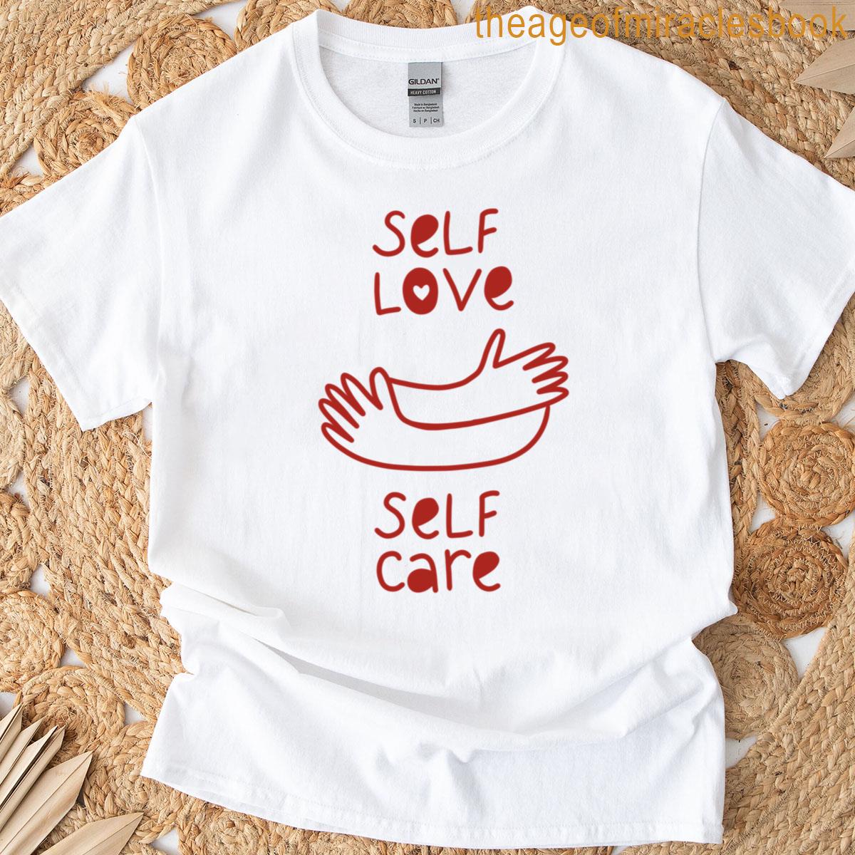 Self Love Self Care Club Sticker T-shirt