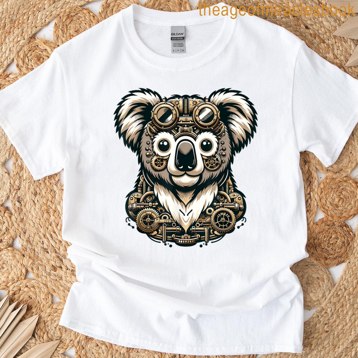 Steampunk Aesthetic Koala Bear Lover Vintage Koala T-shirt