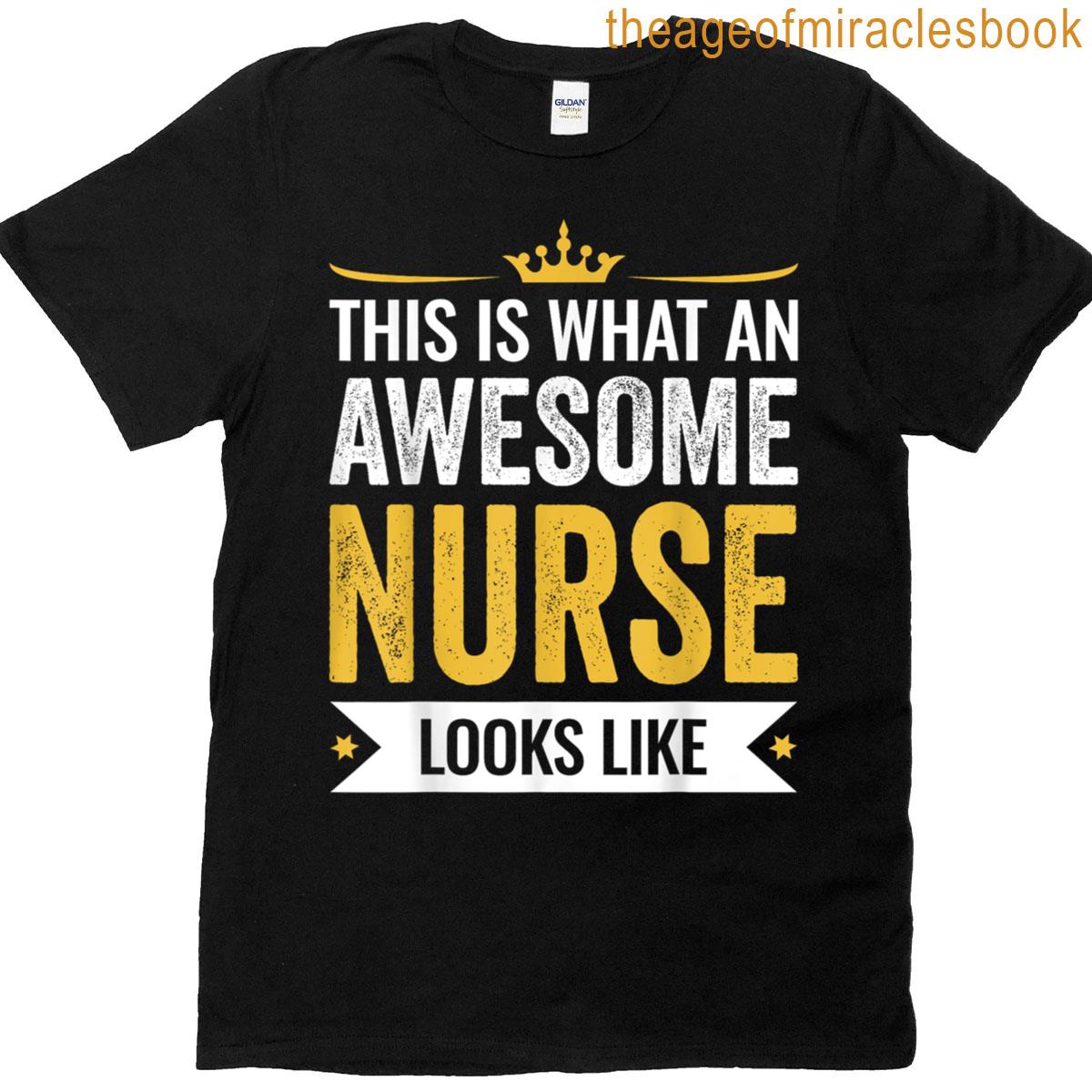 Funny Appreciation This Is An Awesome Nurse T-shirt