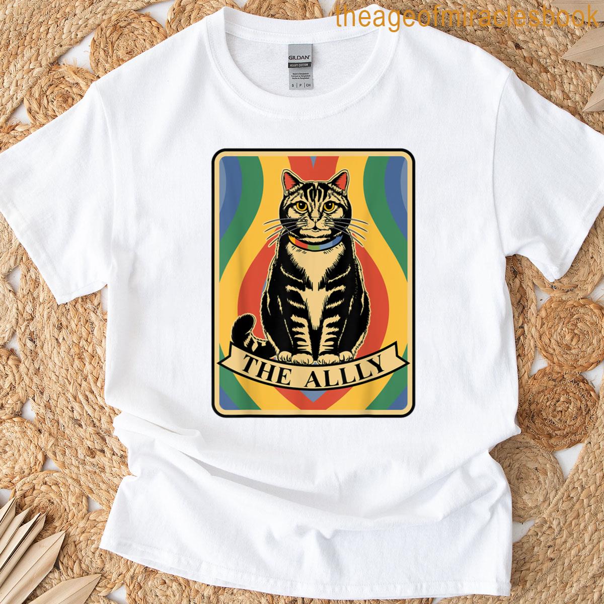 Transgender Cat Pile Pride Flag Universal Screen-Printed Bella + Canvas T-shirt main image 1